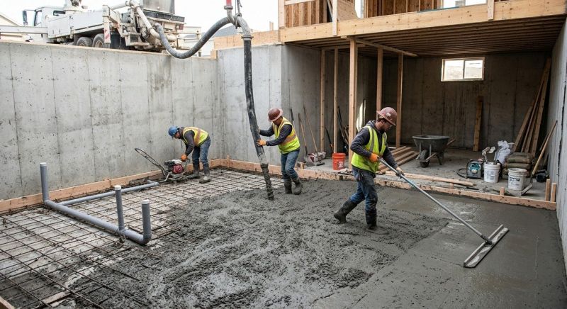Basement Concrete Installation in Rockville, VA