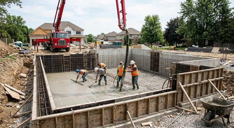 Basement Concrete Pouring in Midlothian, VA