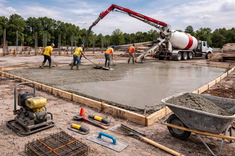 Commercial Slab Construction in Hanover County, VA
