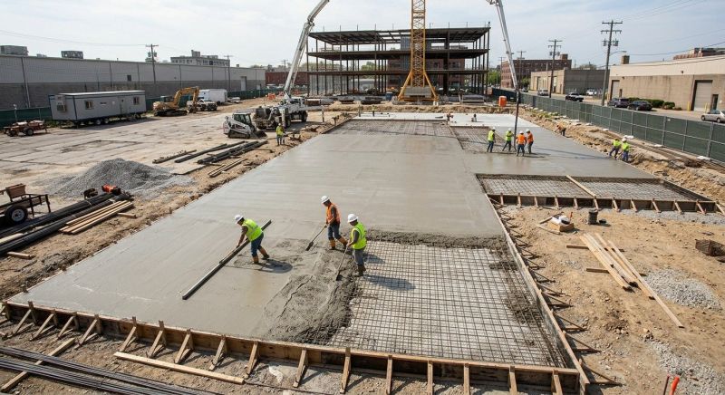 Commercial Slab Construction in Midlothian, VA