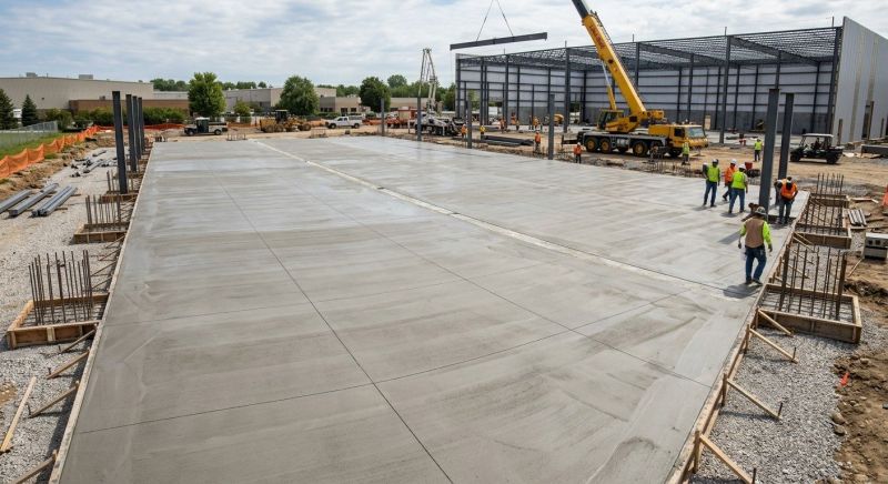 Commercial Slab Construction in Petersburg, VA