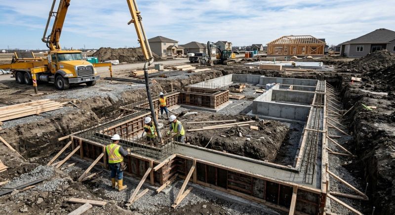 Concrete Foundation Installation in Dinwiddie County, VA