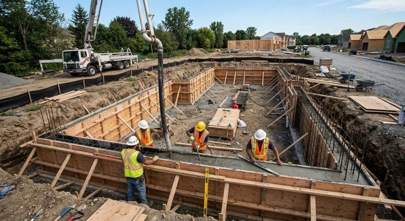Concrete Foundation Installation in Richmond, VA