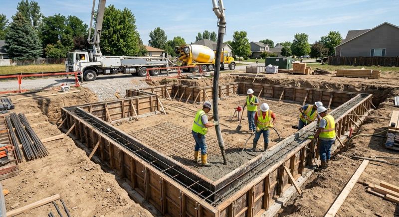 Concrete Foundation Installation in Richmond, VA