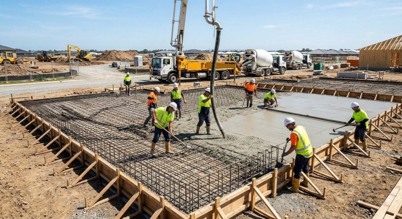 Foundation Slab Construction in Midlothian, VA