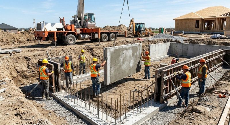 Foundation Wall Pouring in Moseley, VA